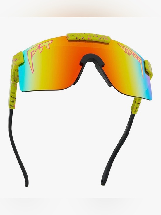 Pit Viper 1993 Polarized Sunglasses - Neon Yellow Frame NEW main image 3